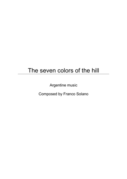 The seven colors of the hill - Argentine music image number null