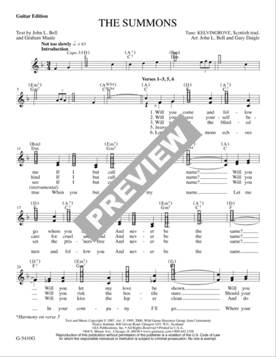 The Summons - Guitar edition Guitar scores gallery preview page 2