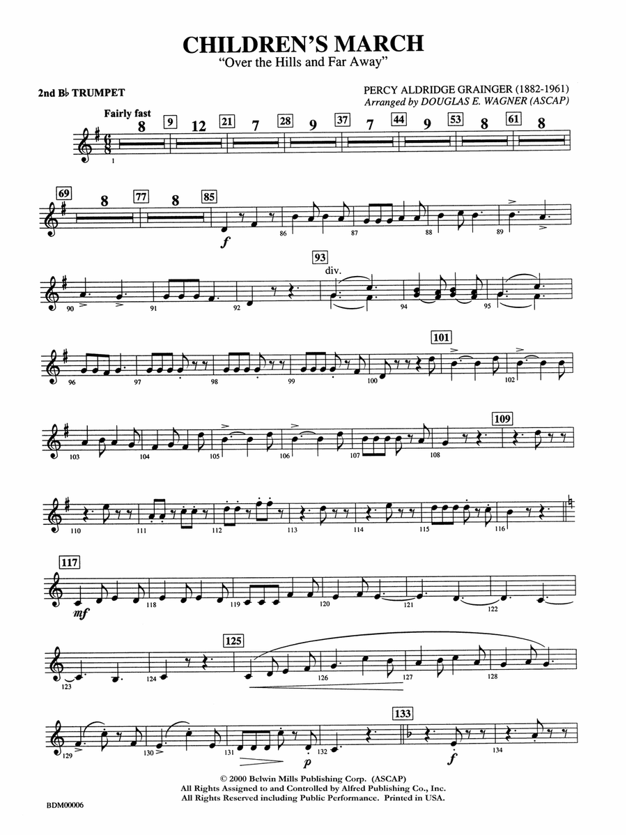Children's March: 2nd B-flat Trumpet