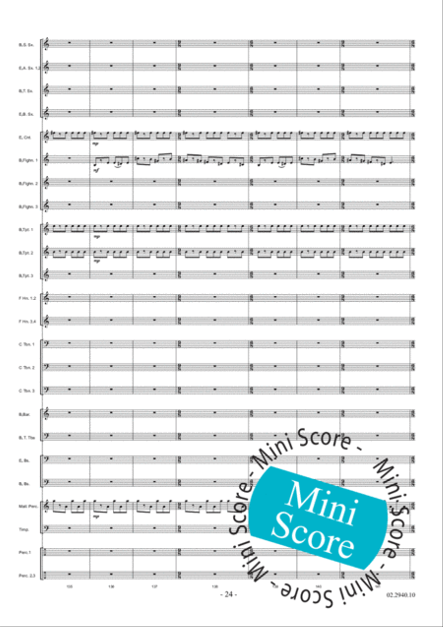 Aurora Fanfare Band scores gallery preview page 30