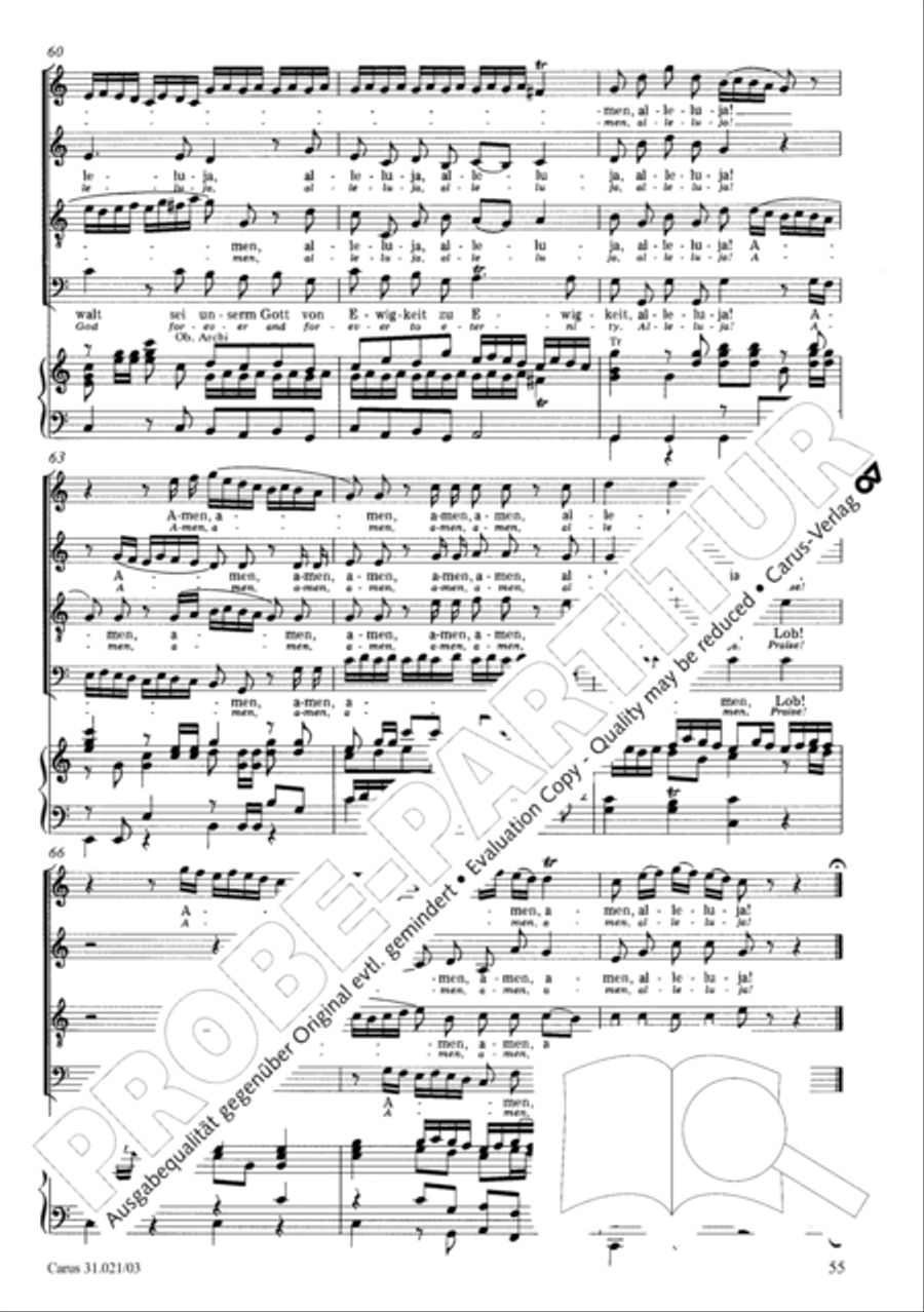 Lord my God, my heart and soul were sore distressed (Ich hatte viel Bekummernis) STB scores gallery preview page 56
