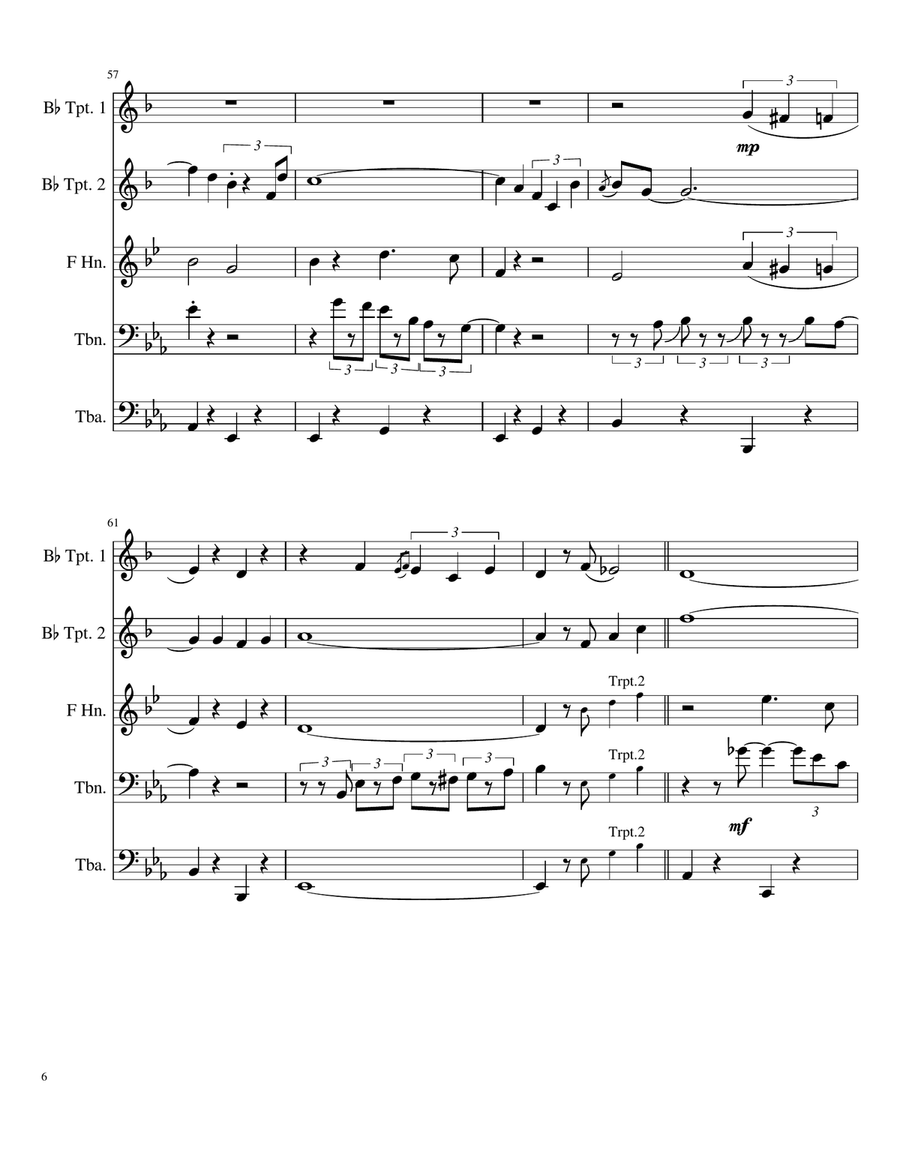 Blueberry Hill Brass Ensemble scores gallery preview page 6