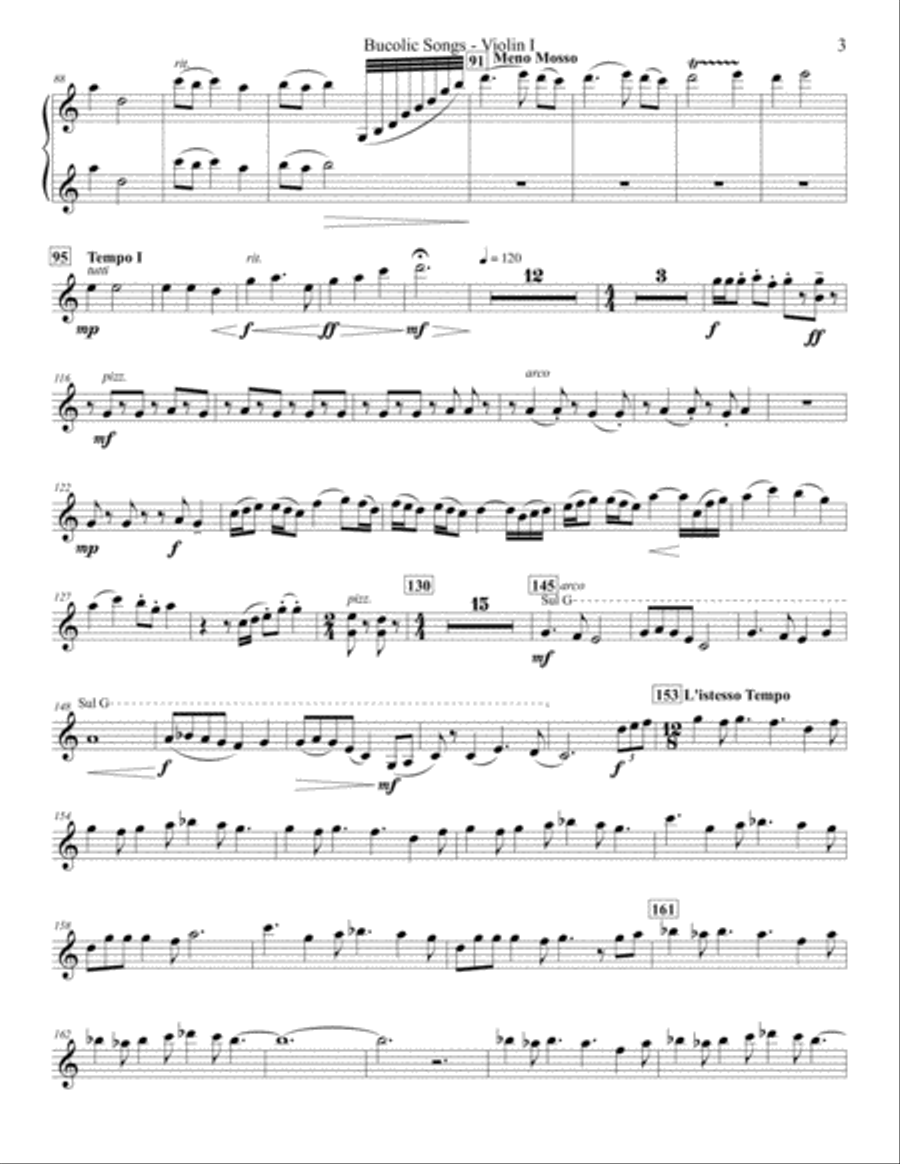 Bucolic Songs (parts) String Orchestra scores gallery preview page 3