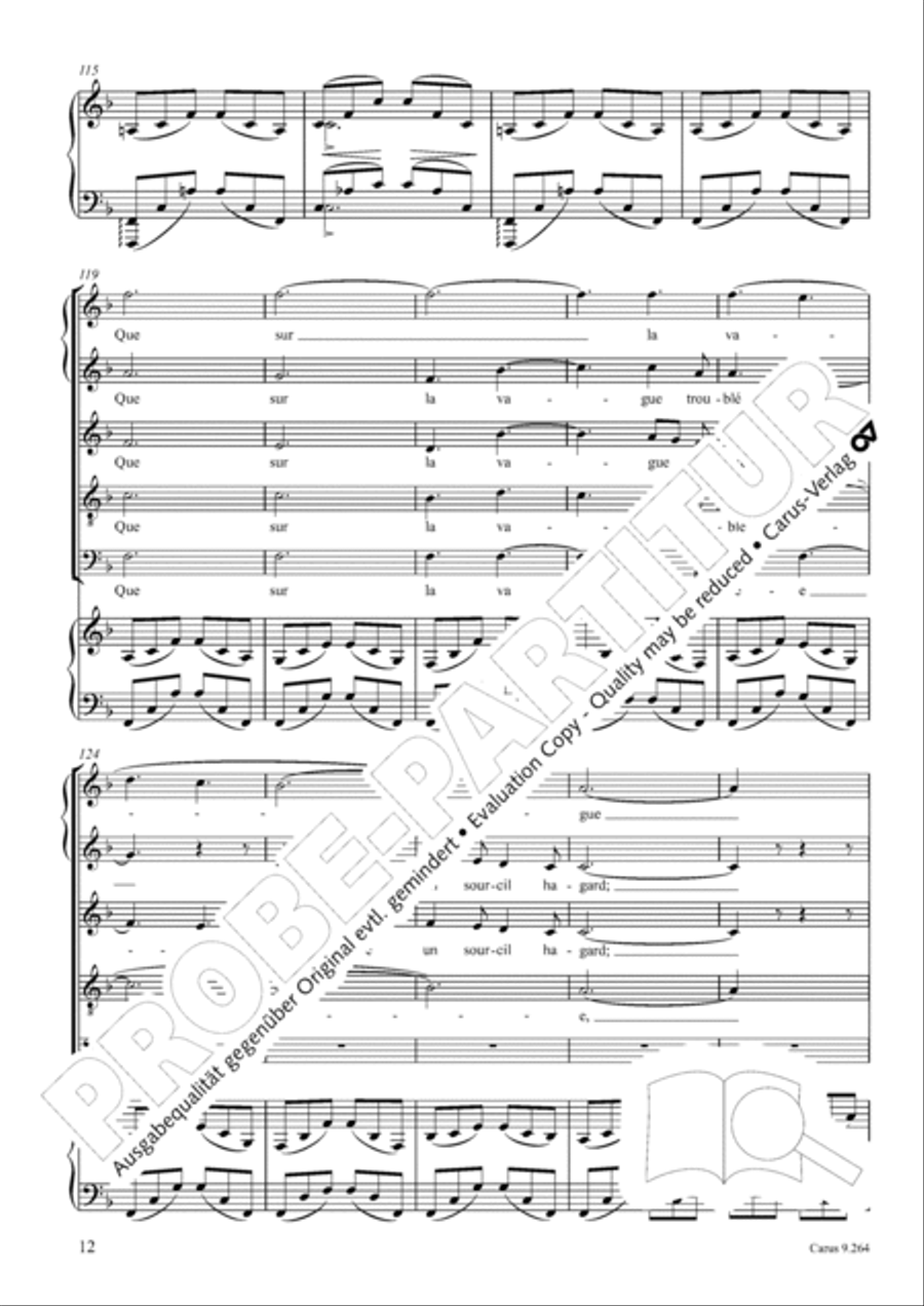 Soiree en mer SSATB scores gallery preview page 13