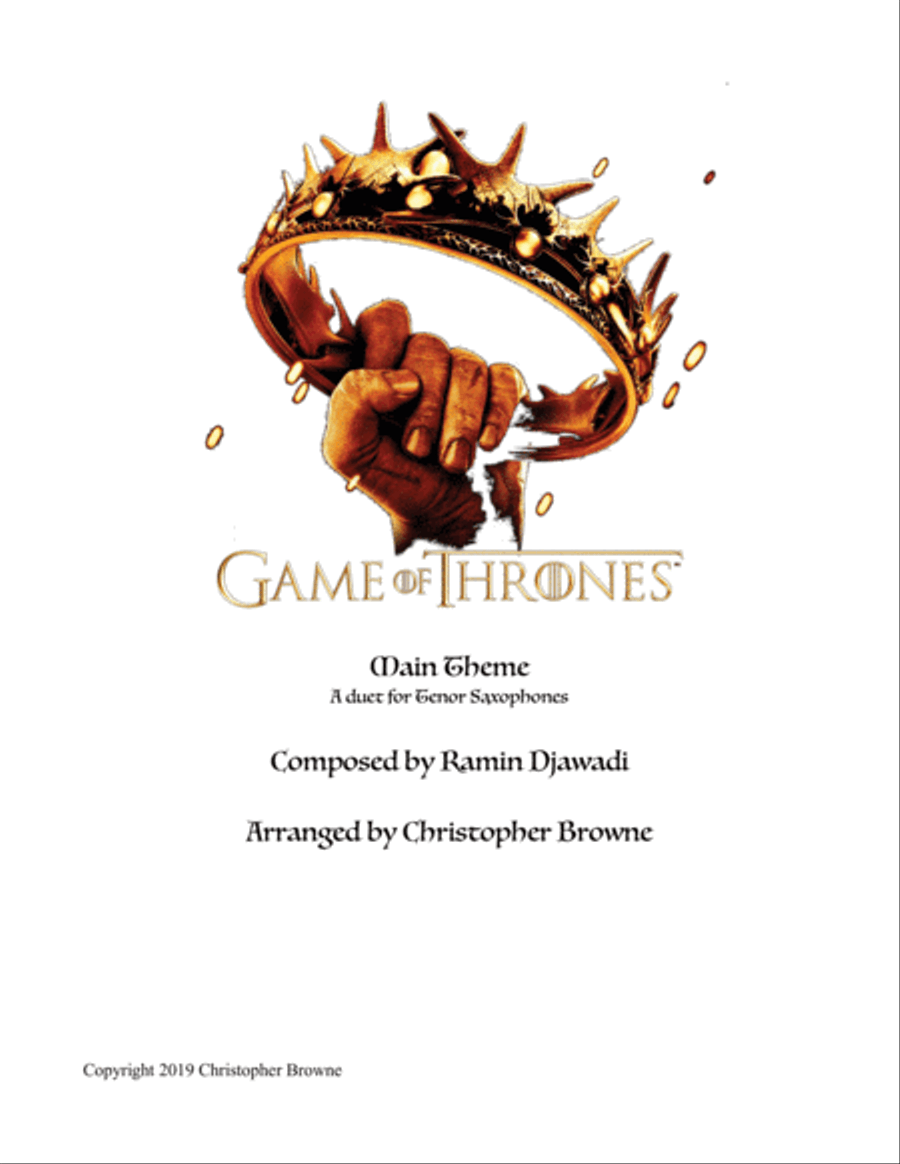 Game Of Thrones Woodwind Duet scores gallery preview page 1