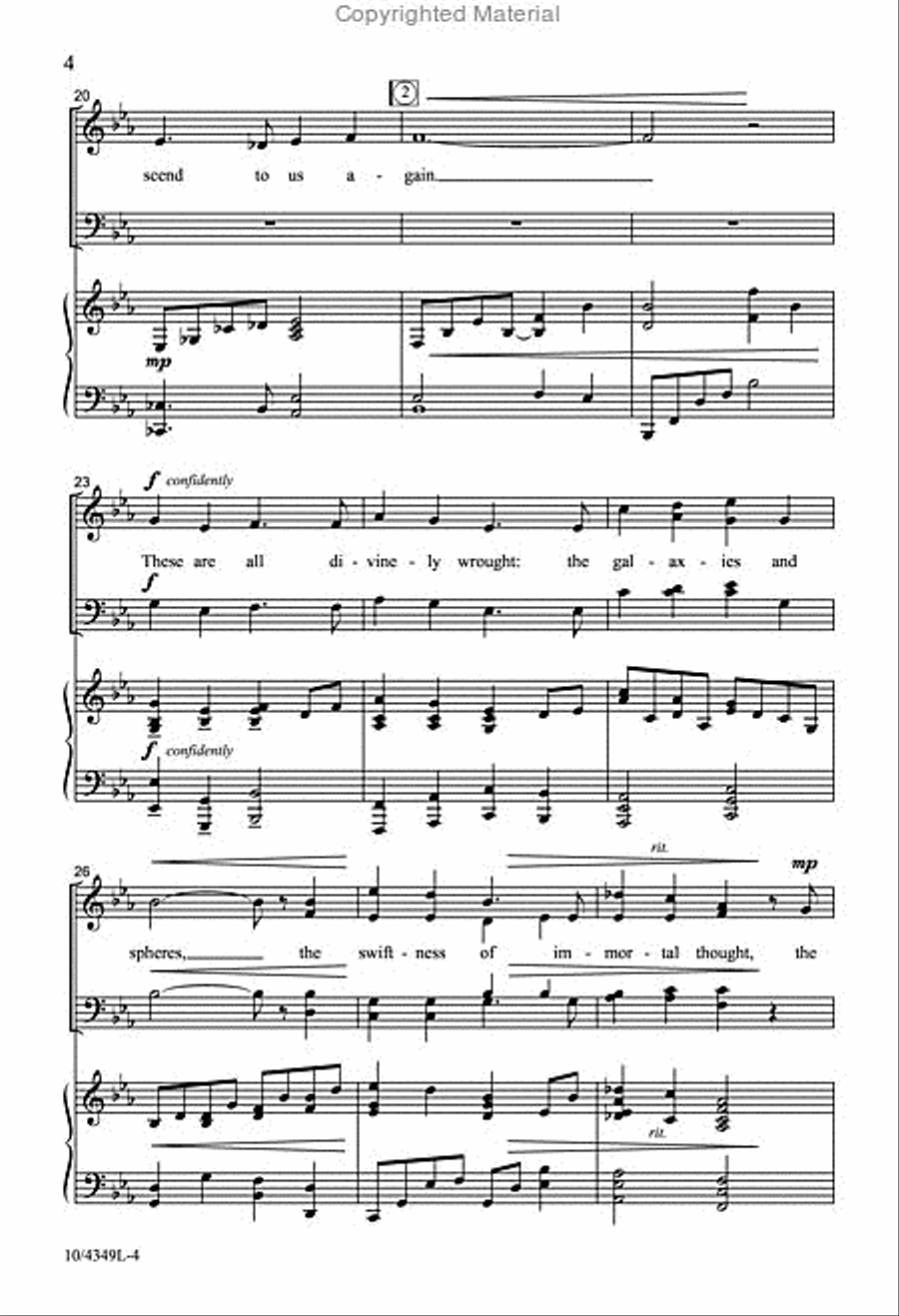 The Mystery of Years 4-Part scores gallery preview page 4