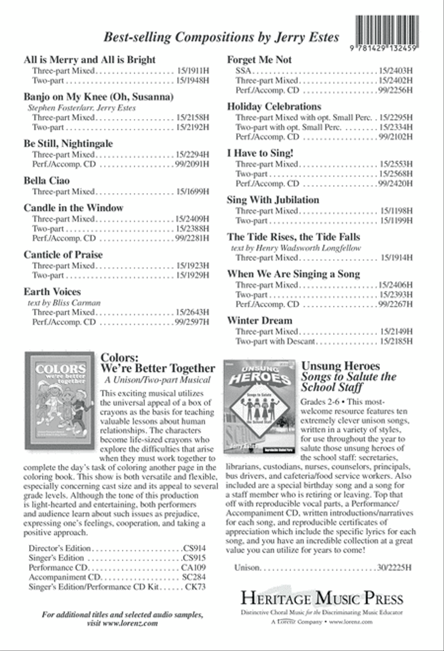 Yo Vivo Cantando! Unison Choir scores gallery preview page 8