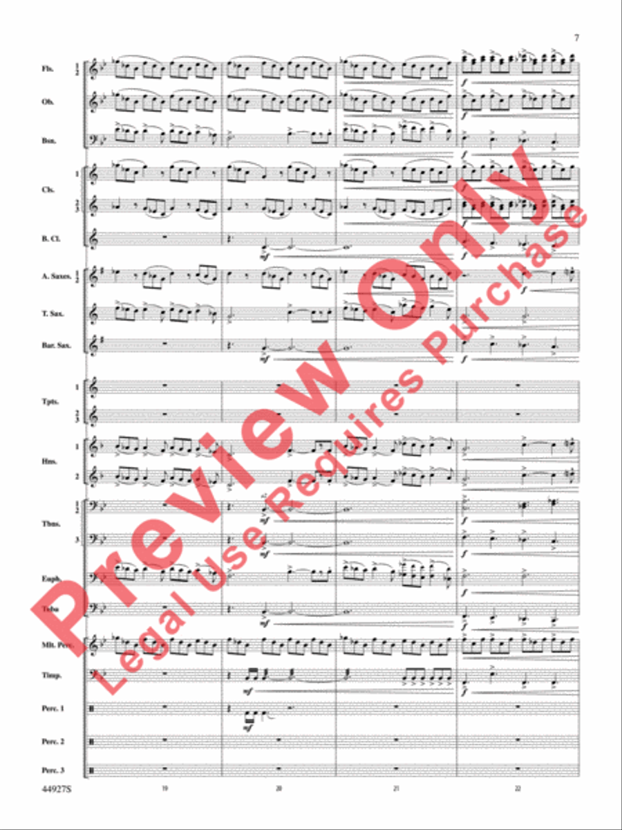 At the Movies with John Williams Concert Band scores gallery preview page 8