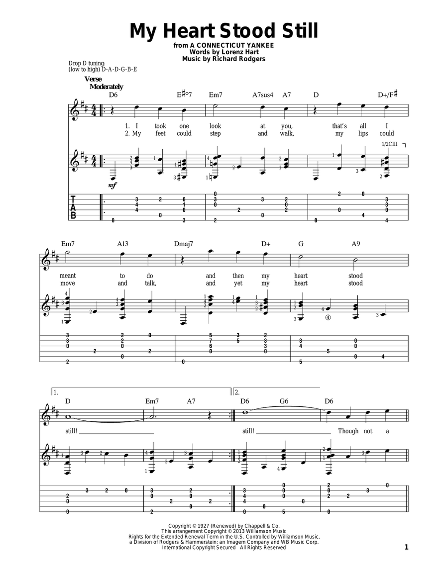 My Heart Stood Still My Heart Stood Still Electric Guitar scores gallery preview page 1