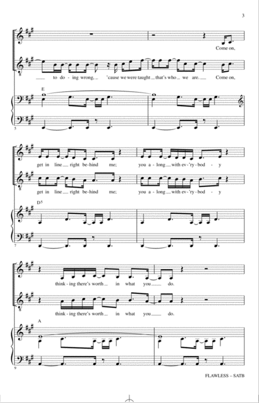Flawless 4-Part scores gallery preview page 2