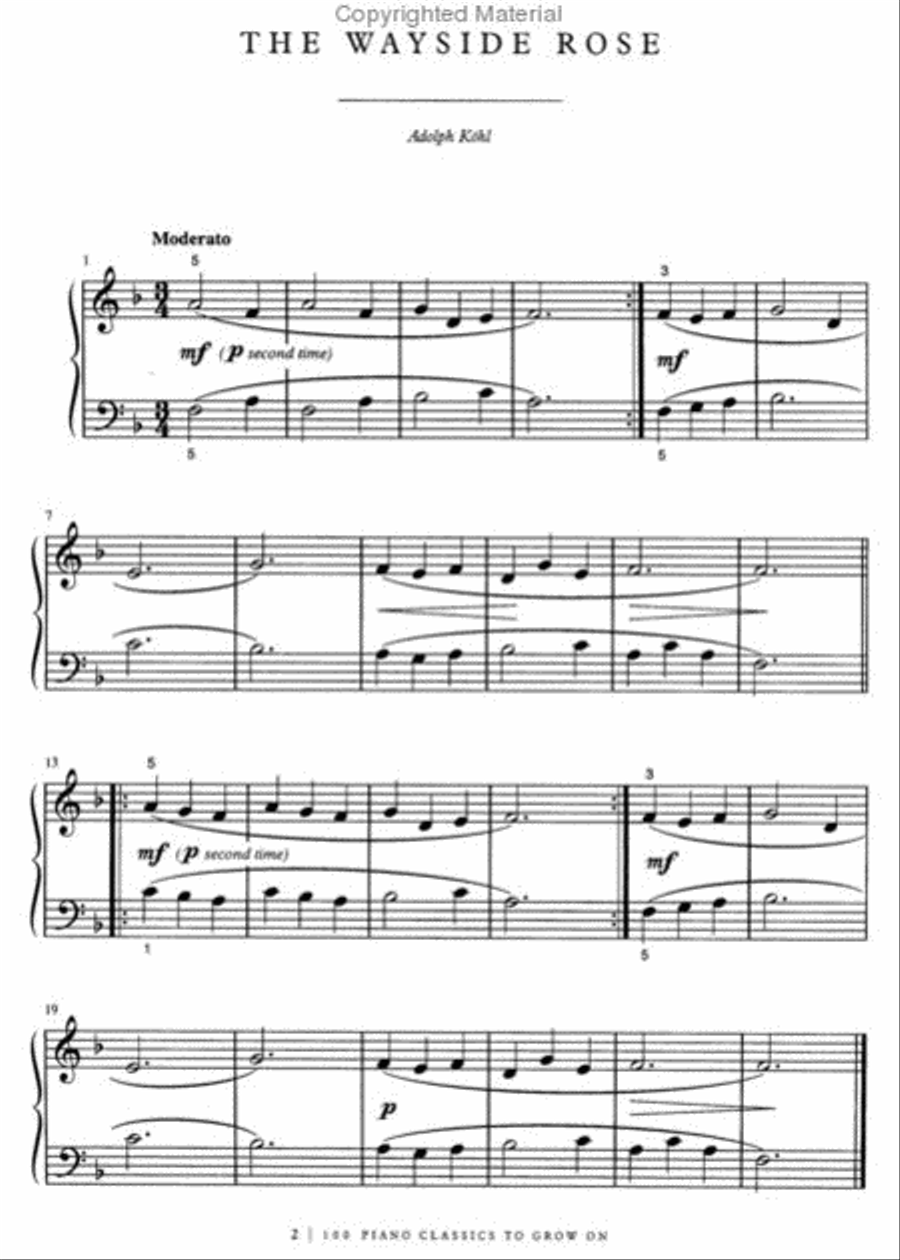100 Piano Classics to Grow On Piano Method scores gallery preview page 5