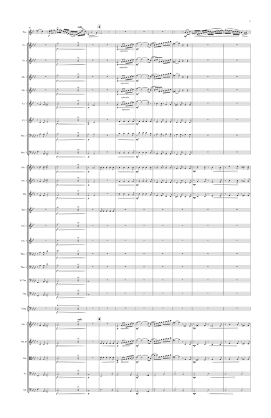 VASILLY BRANDT. TRUMPET CONCERT PIECE no 2. arrenged by KHUUSHAAN BATZAYA Full Orchestra scores gallery preview page 5