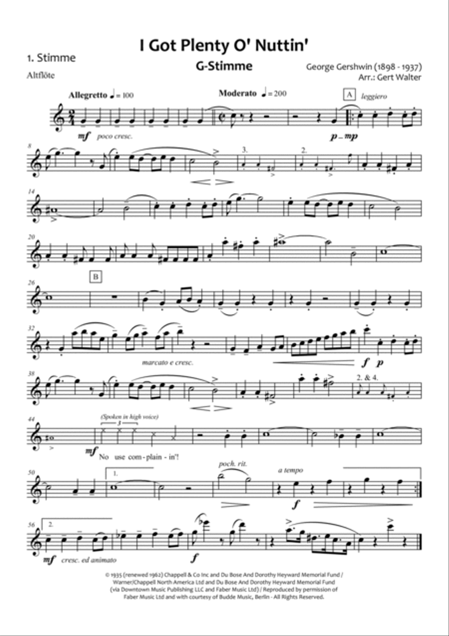 I Got Plenty O' Nuttin' from PORGY AND BESS ® School and Community scores gallery preview page 6