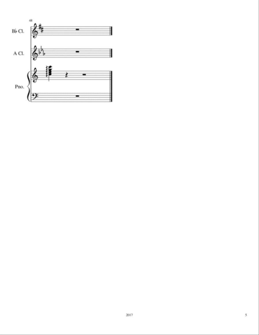 The Moonflower Clarinet Solo scores gallery preview page 5