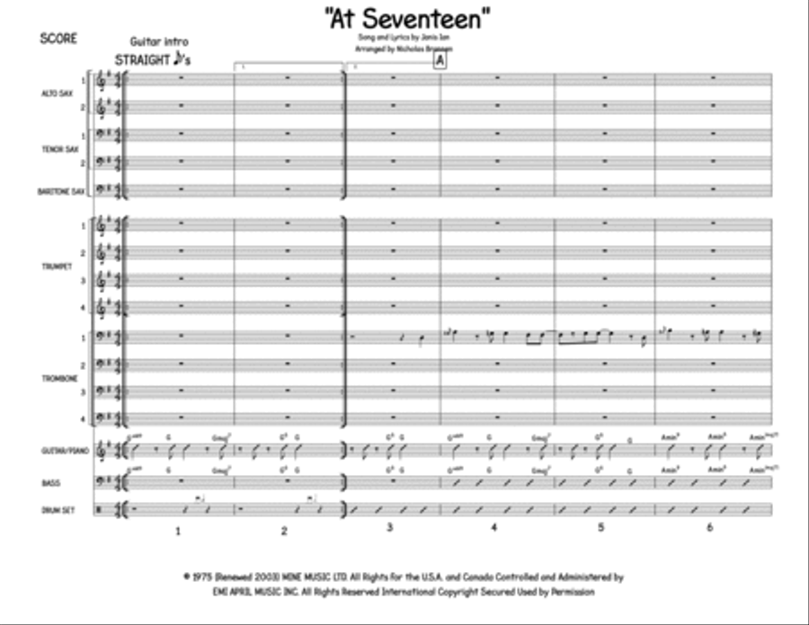 At Seventeen Large Ensemble scores gallery preview page 1