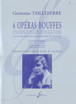 Book cover for 4 Operas Bouffes Vol. 1