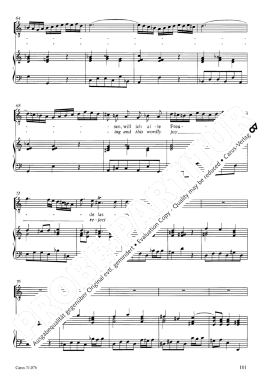 The heavens are telling the Father's glory (Die Himmel erzahlen die Ehre Gottes) 4-Part scores gallery preview page 102