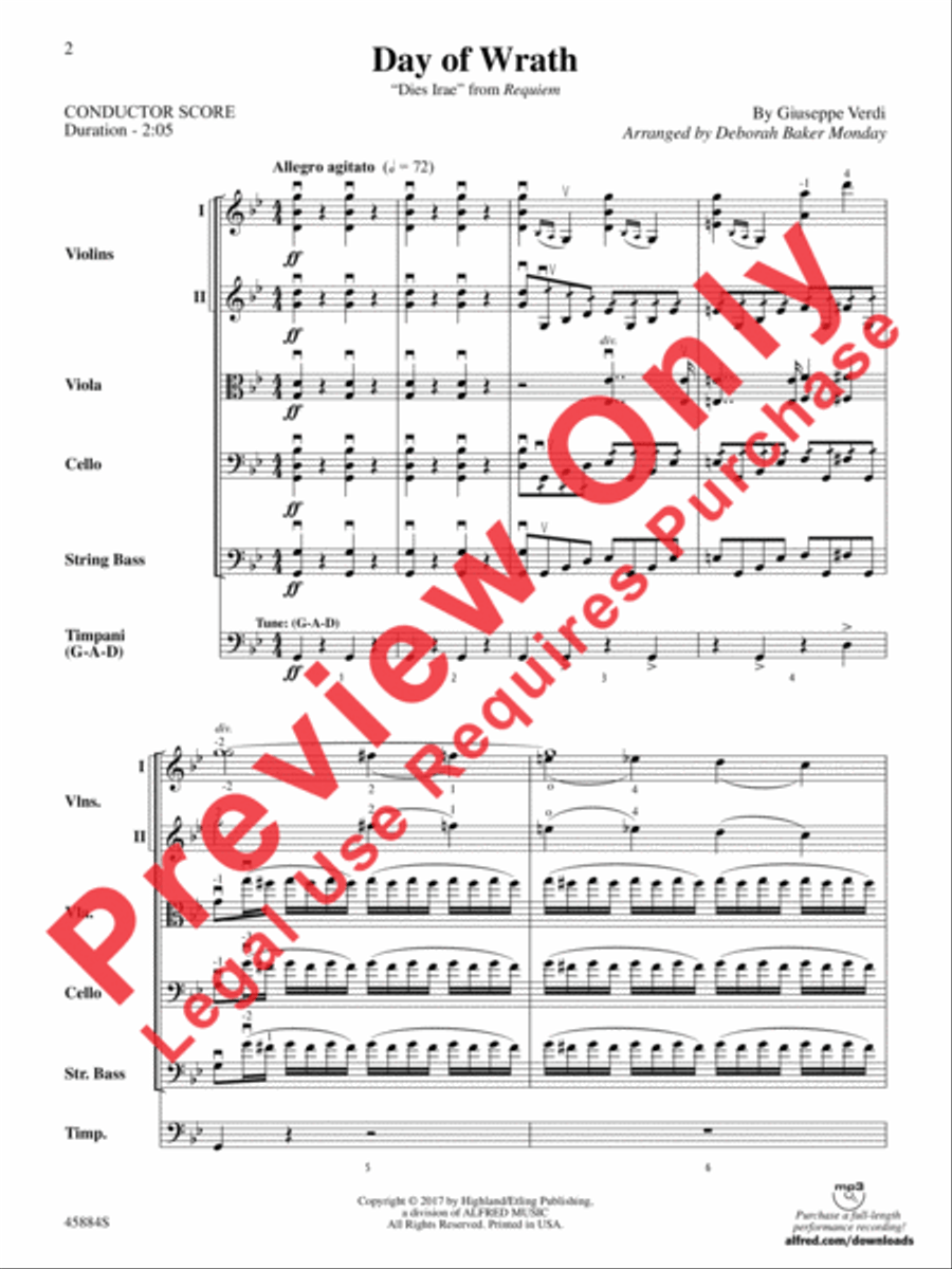 Day of Wrath String Orchestra scores gallery preview page 2
