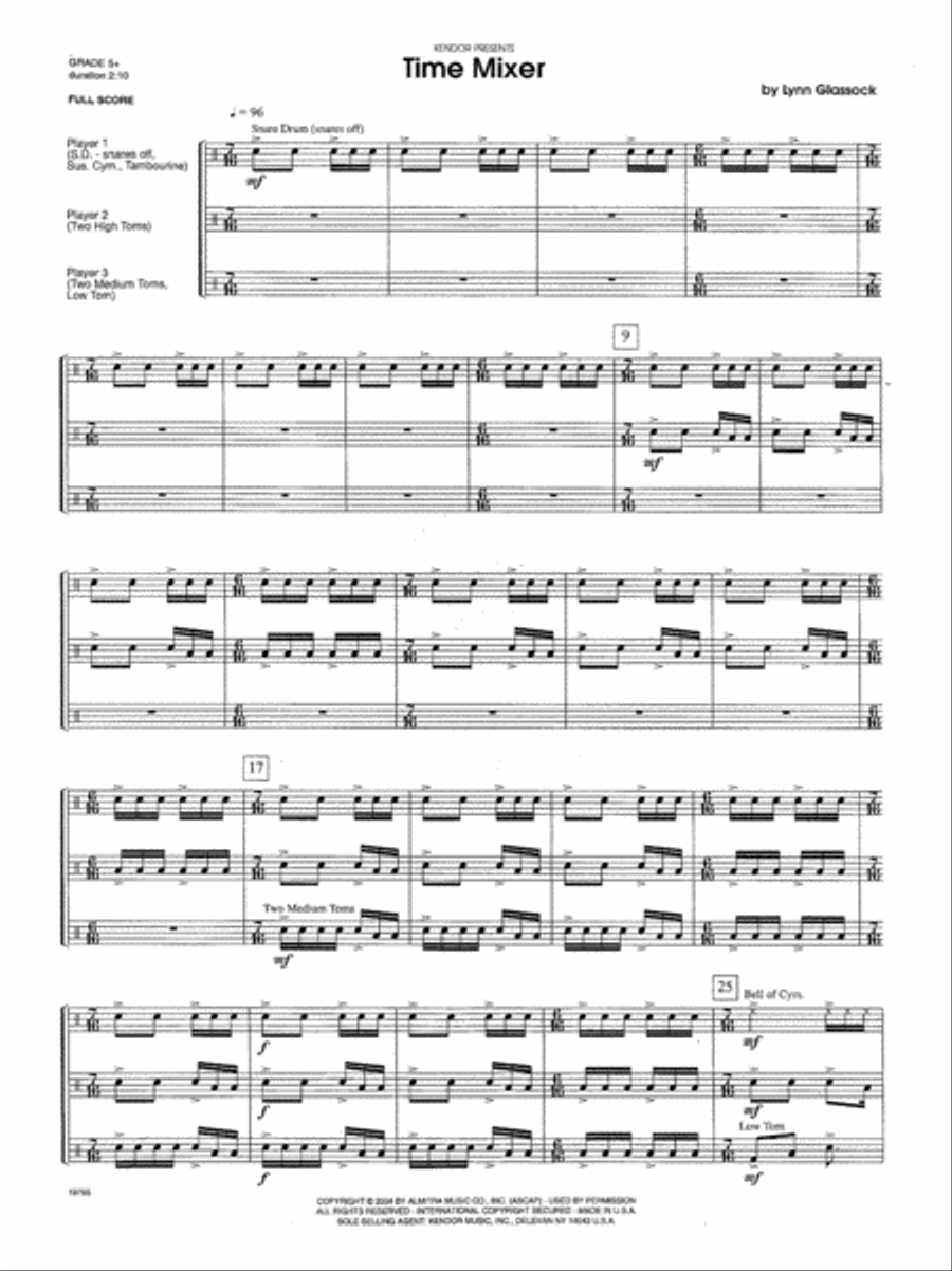 Time Mixer Time Mixer Percussion scores gallery preview page 2