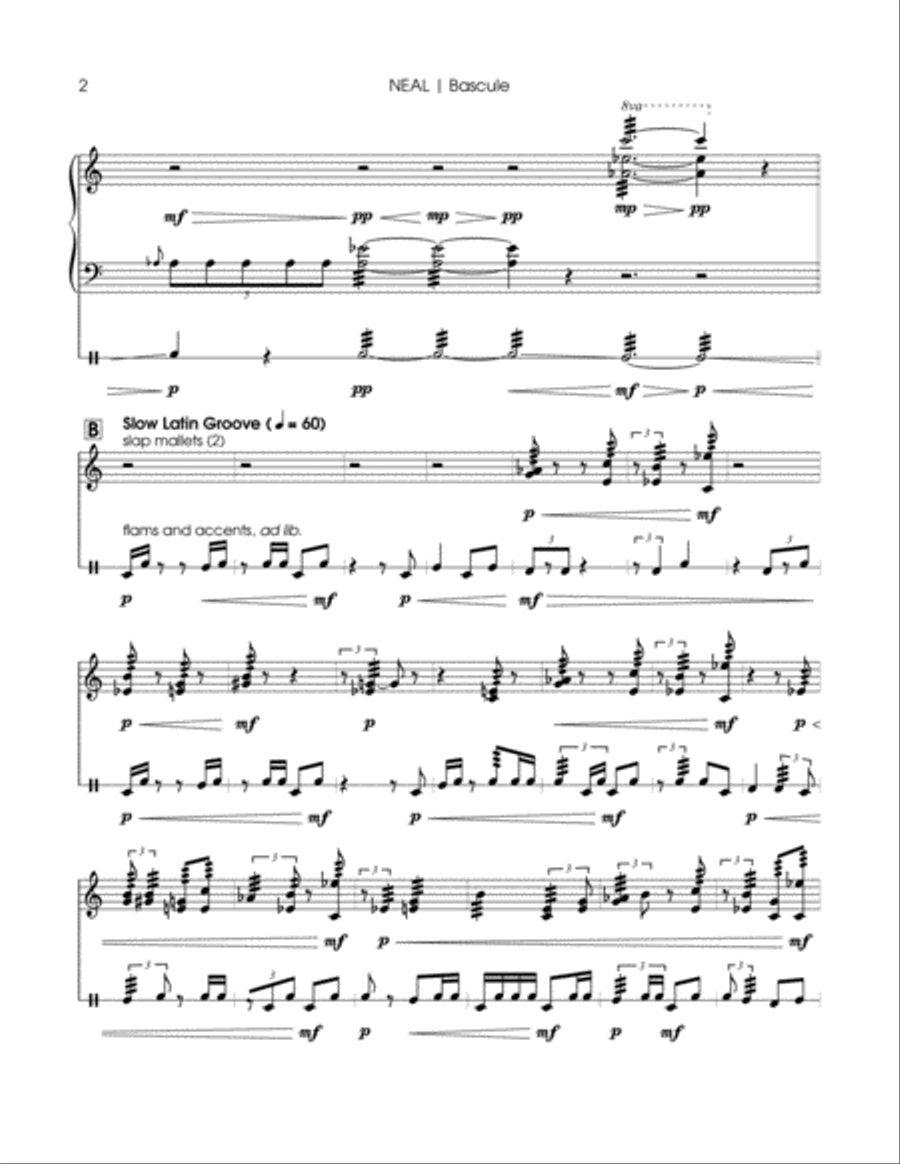 Bascule Percussion Ensemble scores gallery preview page 6