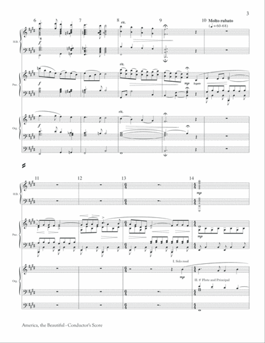 America, the Beautiful 4-Part scores gallery preview page 3