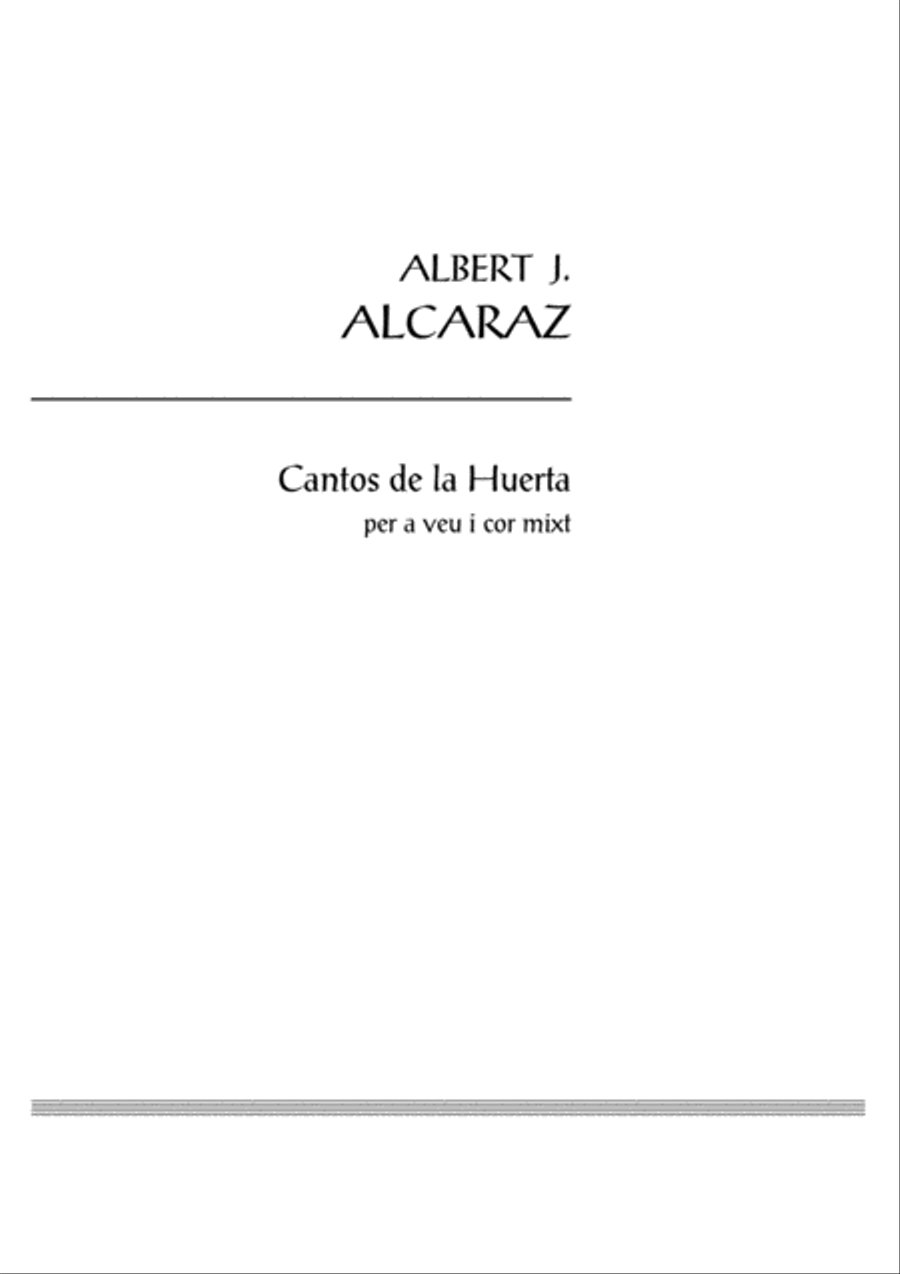 Cantos de la Huerta Cantos de la Huerta 4-Part scores gallery preview page 3