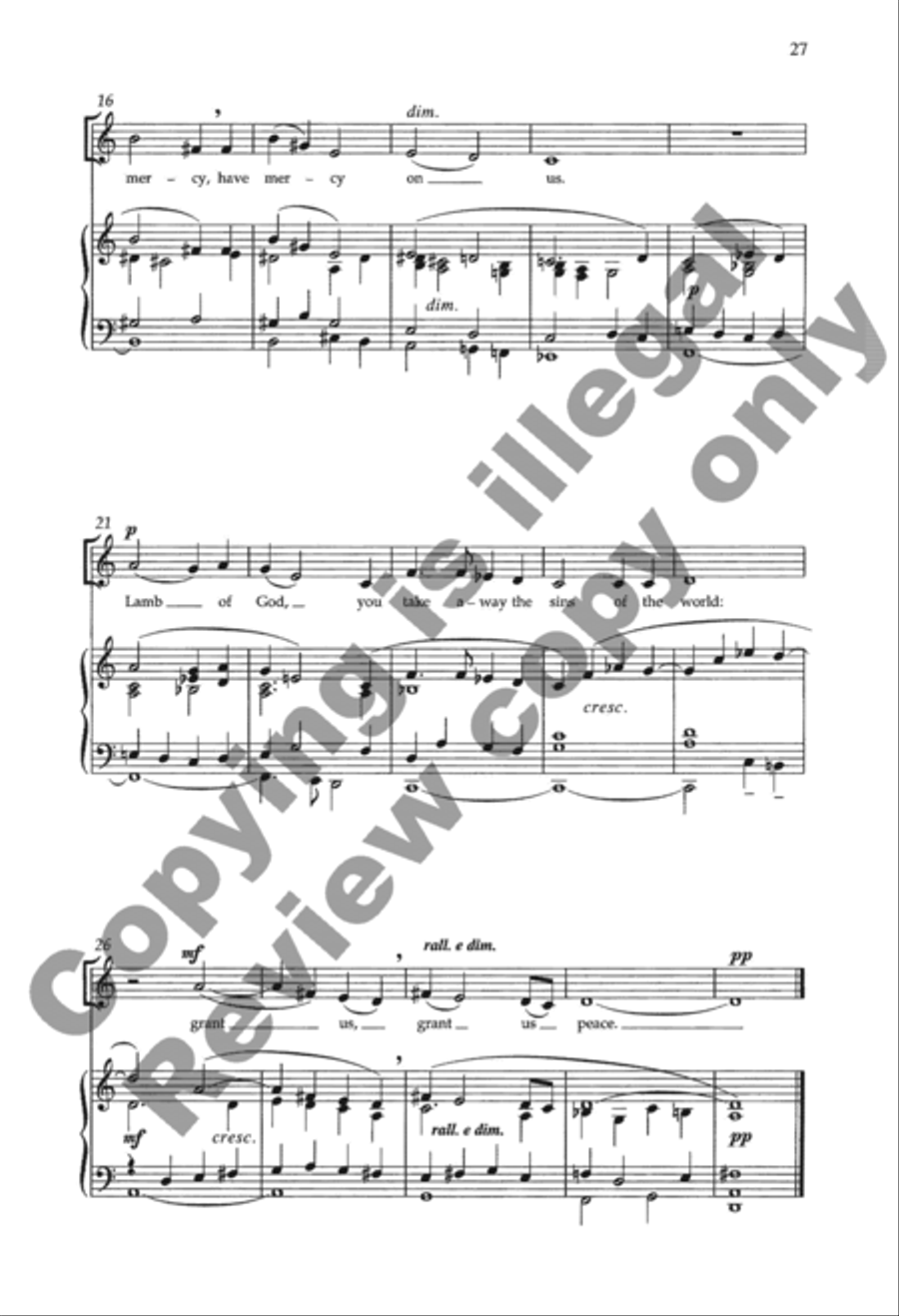 Mass of the Holy Trinity 4-Part scores gallery preview page 47