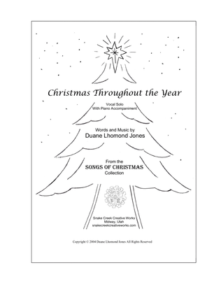 Book cover for Christmas Throughout the Year (Vocal Solo)