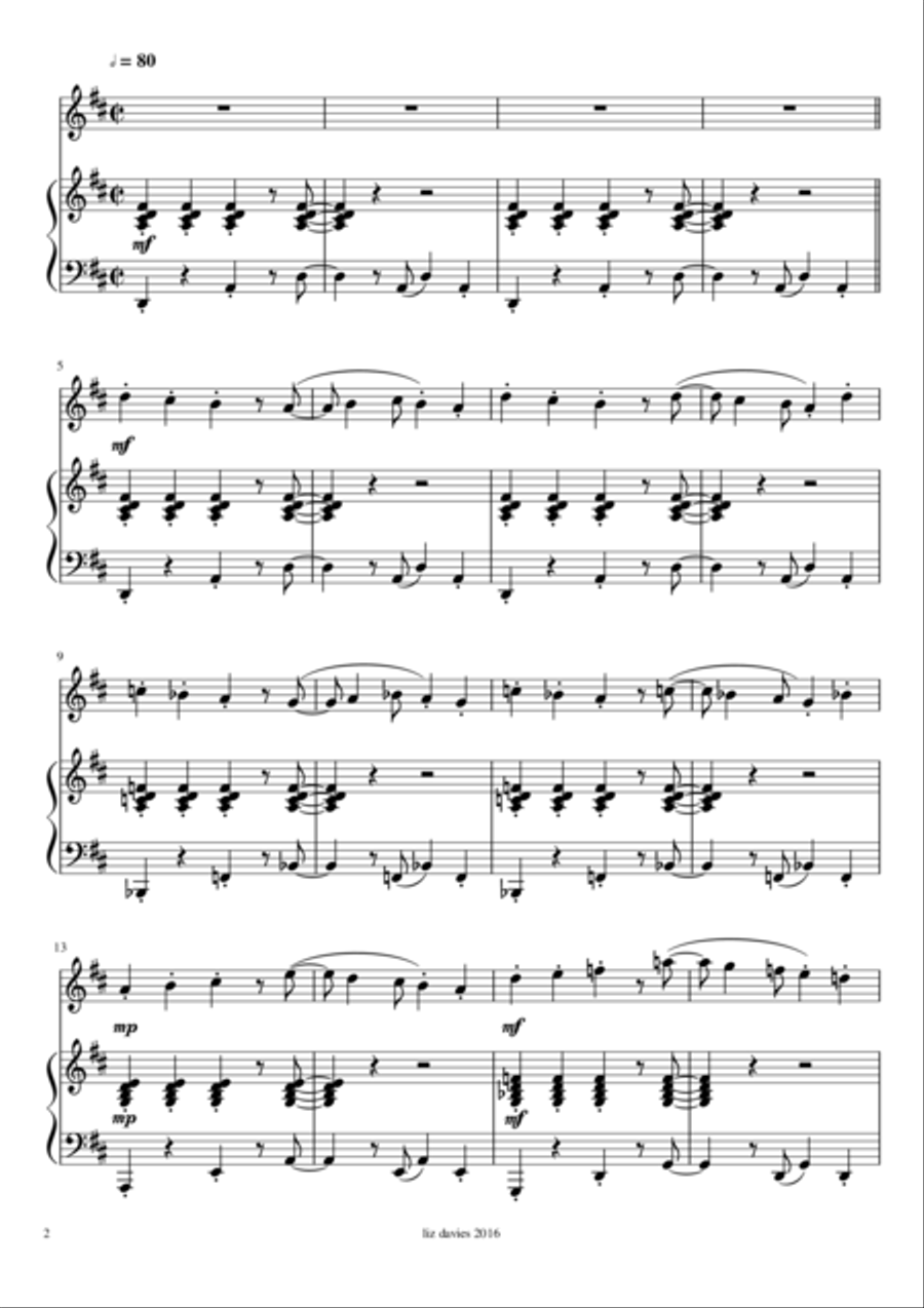 Sunny Samba Sunny Samba Flute Solo scores gallery preview page 2