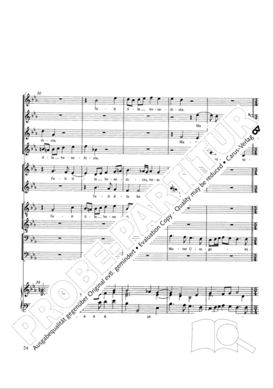 Stabat mater Choir scores gallery preview page 24