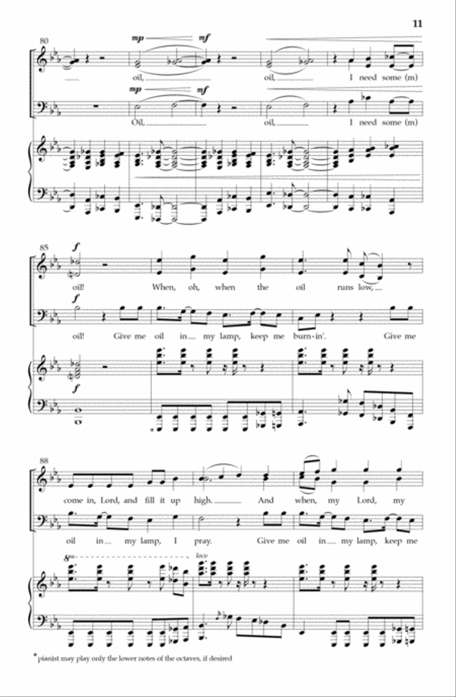Give Me Oil in My Lamp 3-Part scores gallery preview page 10
