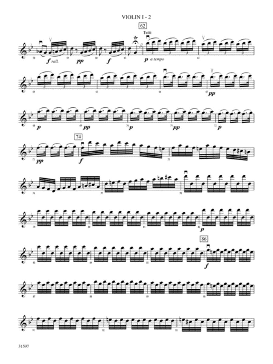 Summer from The Four Seasons: 1st Violin String Orchestra scores gallery preview page 2