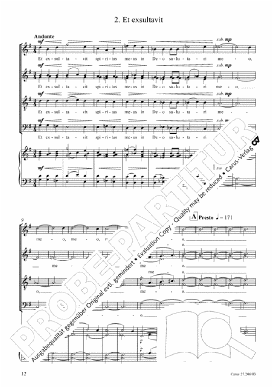 Magnificat 4-Part scores gallery preview page 13