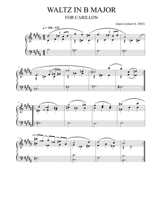 Waltz in B Major (for Carillon)