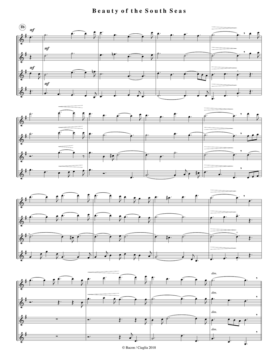 Beauty of the South Seas Beauty of the South Seas Woodwind Duet scores gallery preview page 2