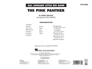 The Pink Panther (arr. Paul Murtha) - Full Score