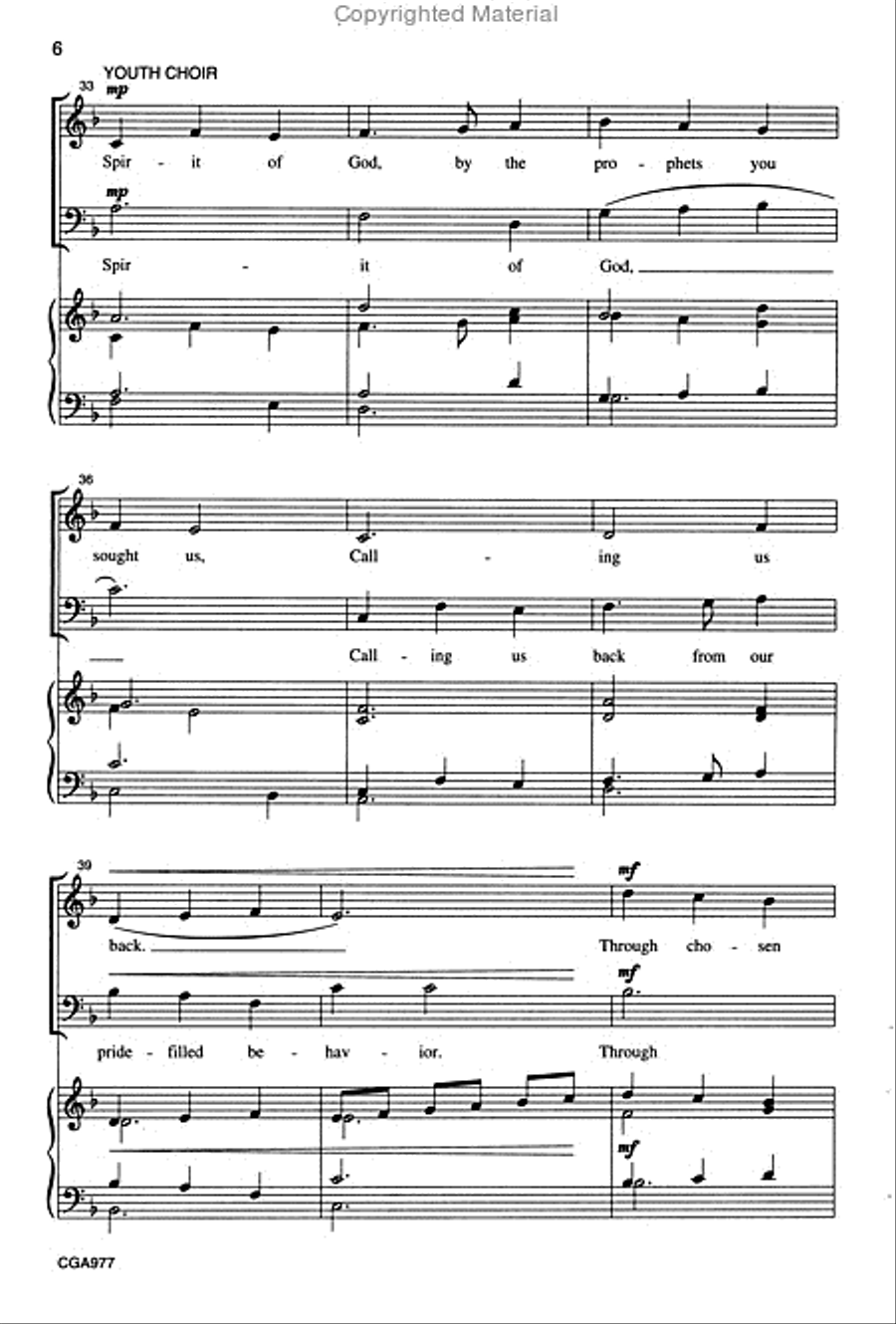 Spirit of God Choir scores gallery preview page 5