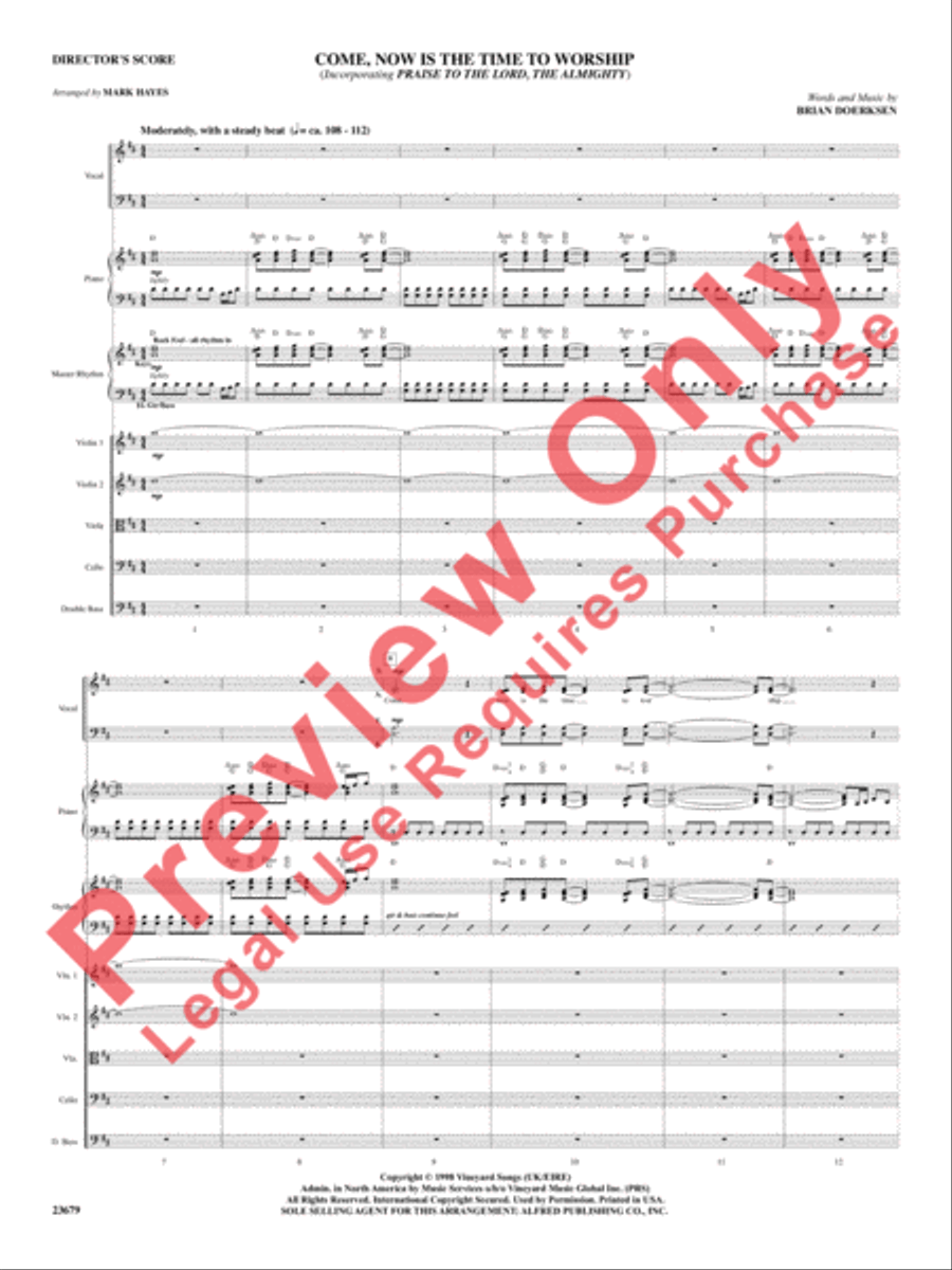 Come, Now Is the Time to Worship Choir scores gallery preview page 2