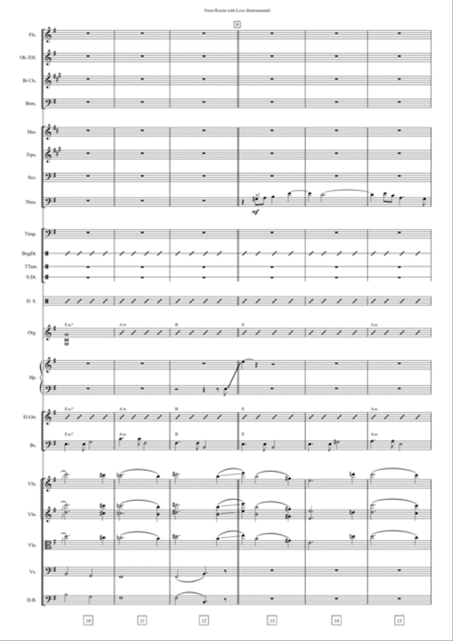 From Russia With Love From Russia With Love Full Orchestra scores gallery preview page 6