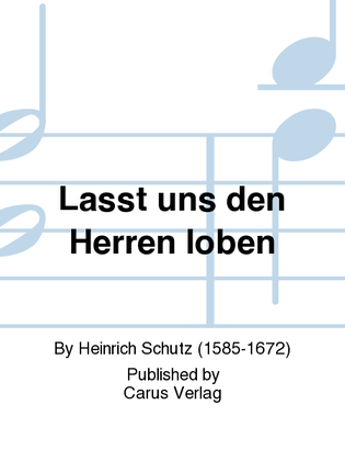 Book cover for Lasst uns den Herren loben