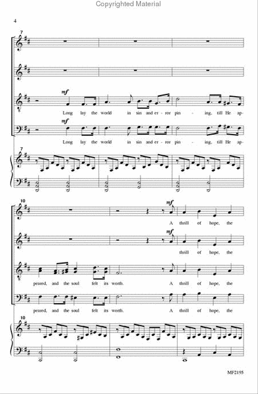 O Holy Night 4-Part scores gallery preview page 3