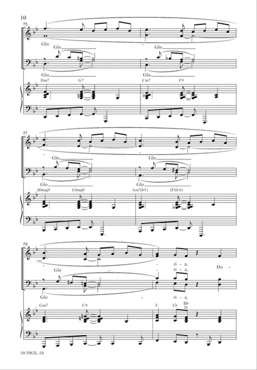 Ding, Dong! Merrily on High 4-Part scores gallery preview page 11