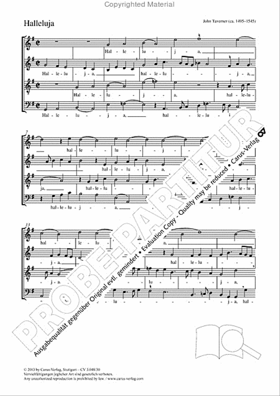 Halleluja (Jesus erschliesst uns die Schrift) 4-Part scores gallery preview page 2