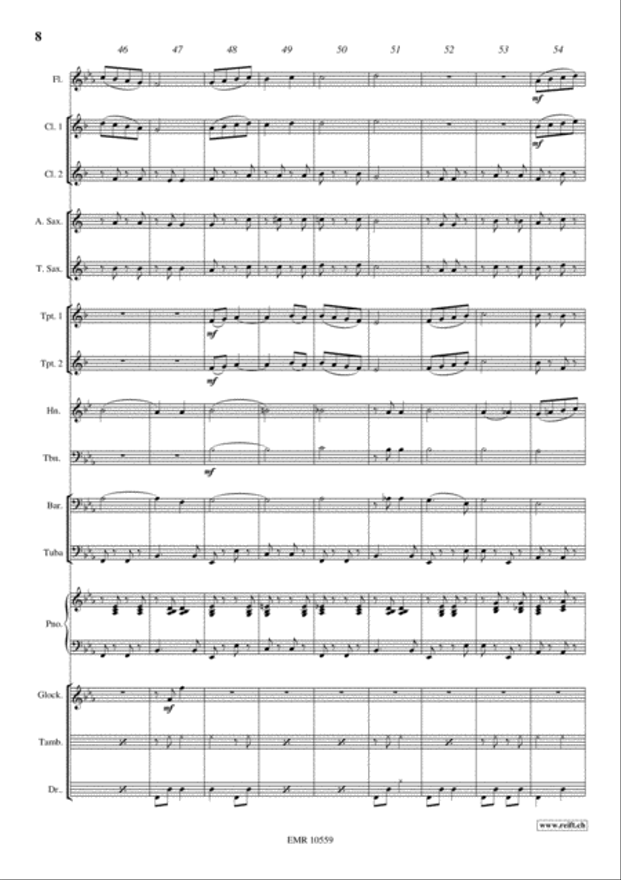 Tea Time Concert Band scores gallery preview page 8