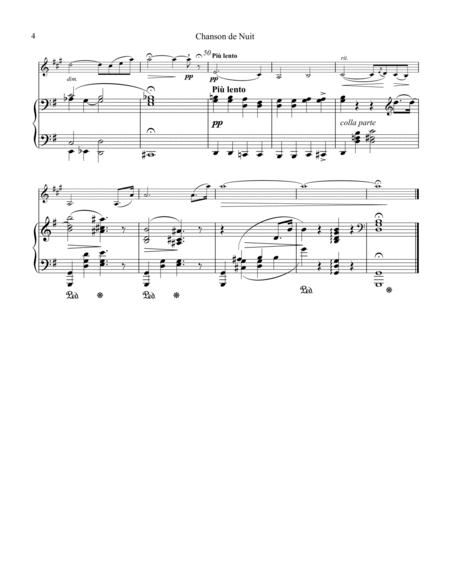 Chanson de Nuit and Chanson de Matin Op. 15 for clarinet in Bb and piano image number null