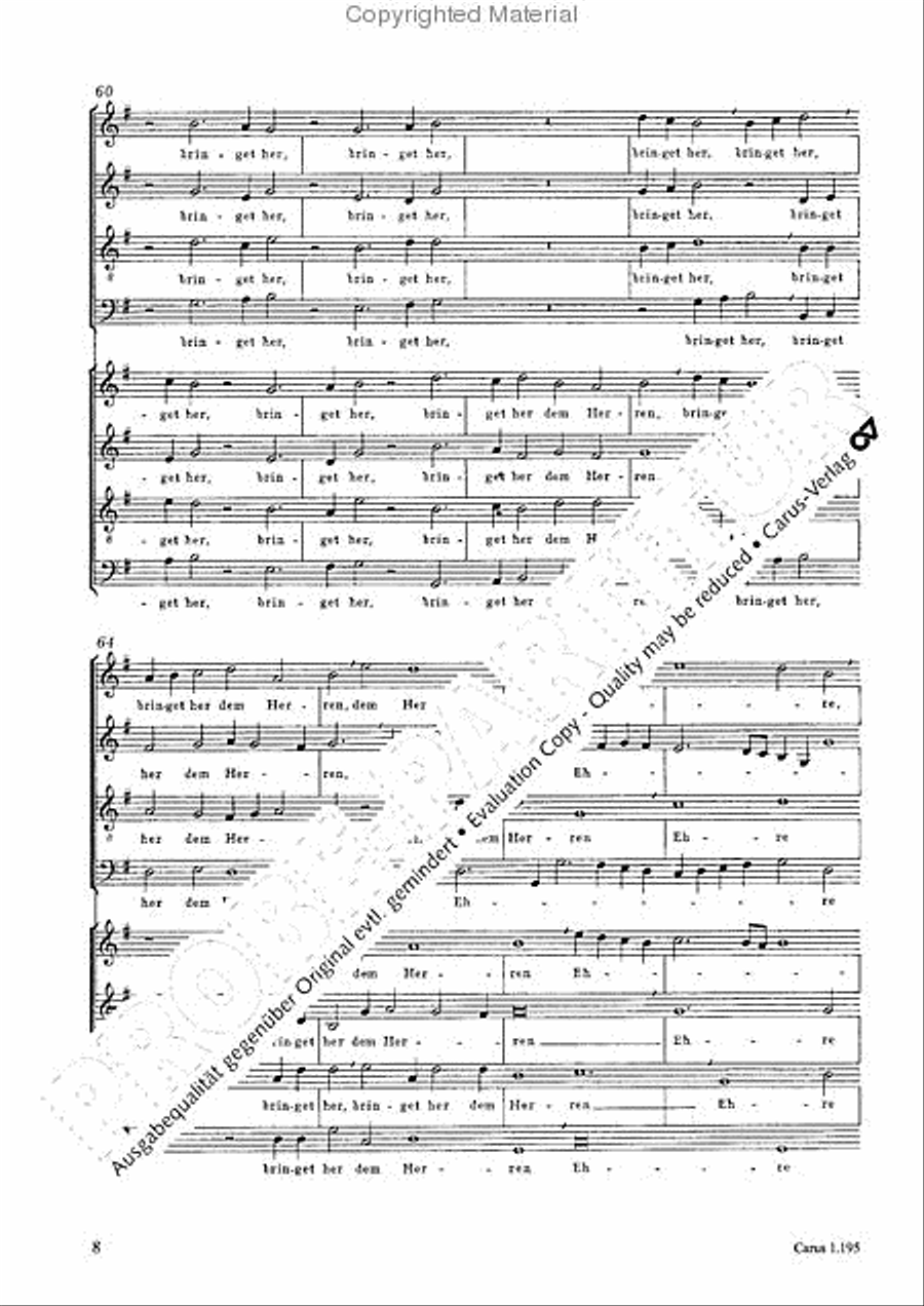 Psalm 96 4-Part scores gallery preview page 9