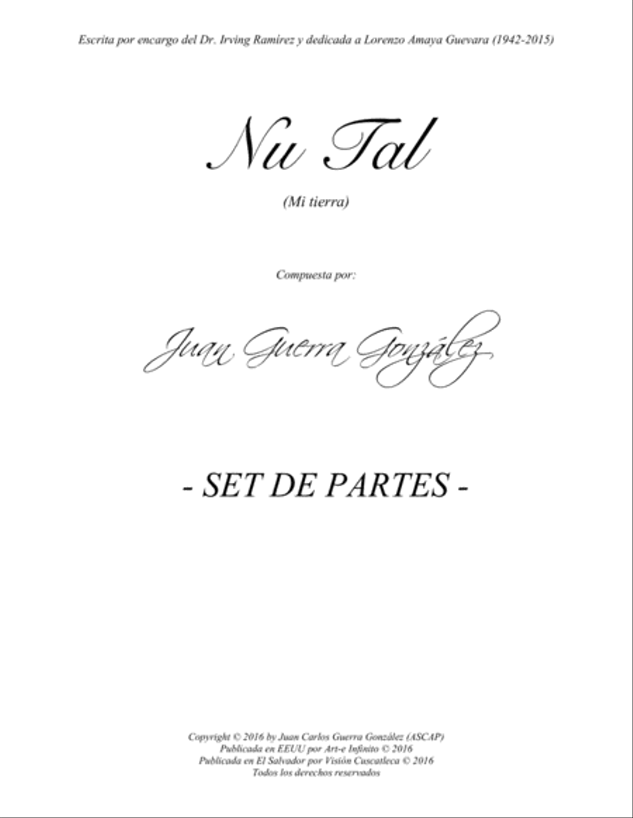 Nu Tal (Mi Tierra) - Set of Parts