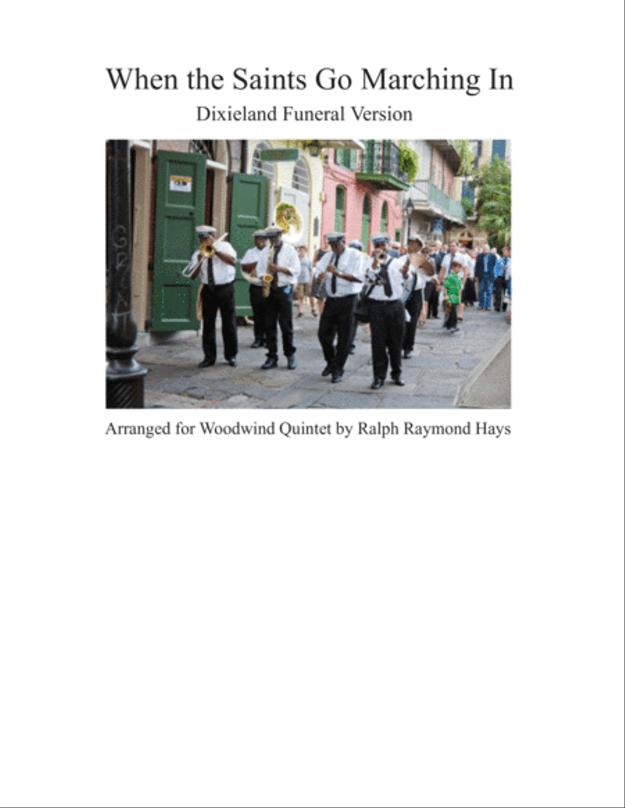 When the Saints Go Marching In (for Woodwind Quintet) Woodwind Quintet scores gallery preview page 1
