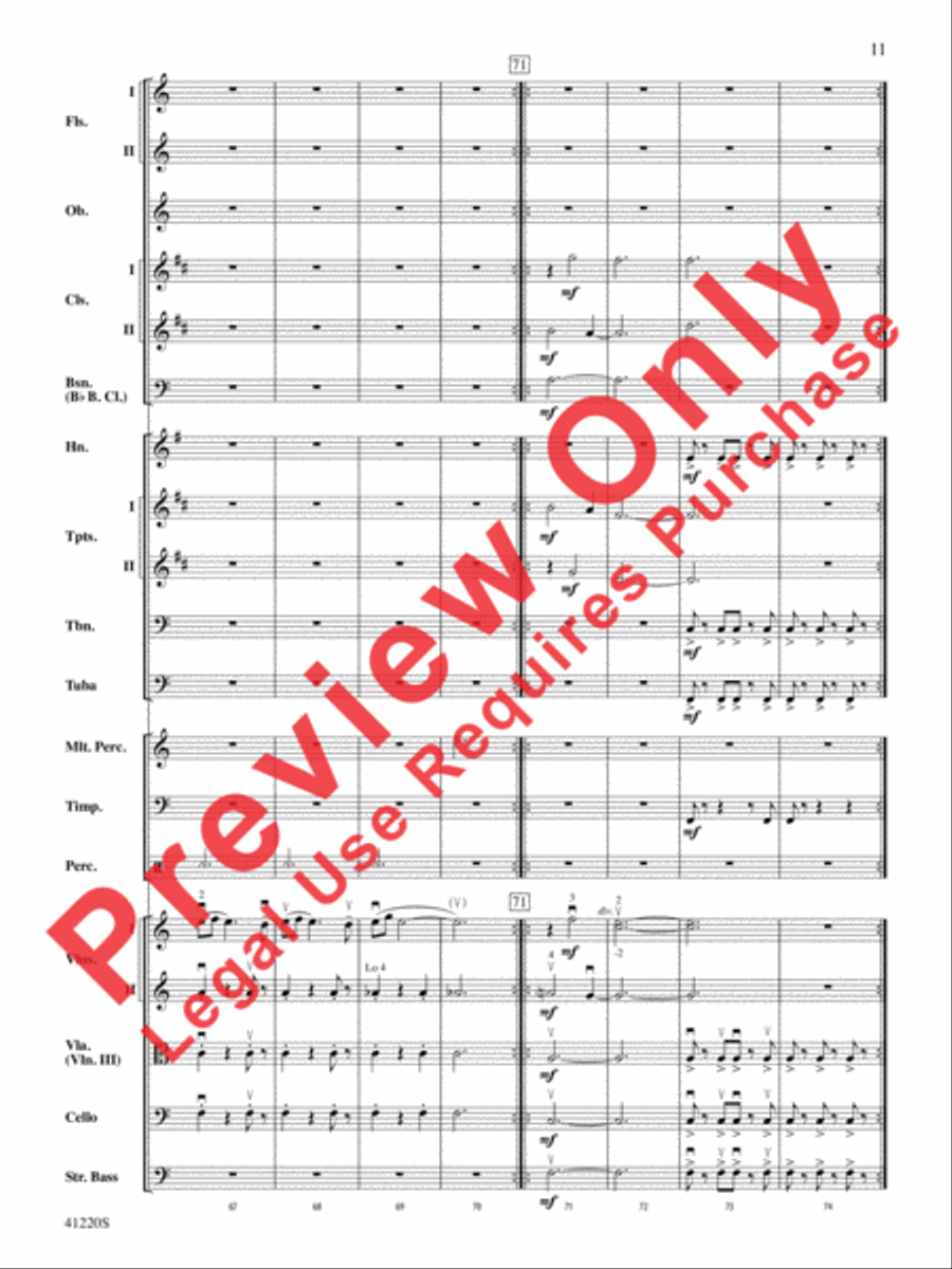 Downton Abbey -- The Suite Full Orchestra scores gallery preview page 12