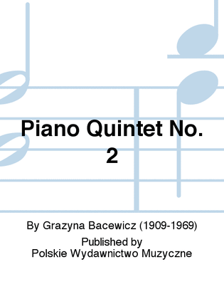 Book cover for Piano Quintet No. 2